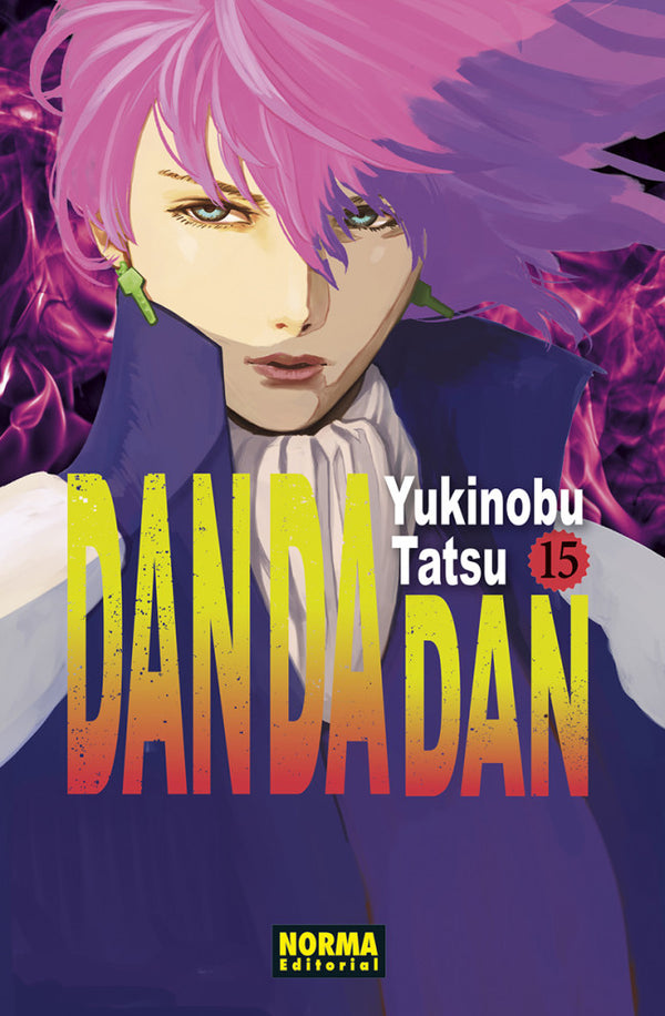 Portada de Dan Da Dan 15 de Yukinobu Tatsu, edición en castellano de Norma Editorial