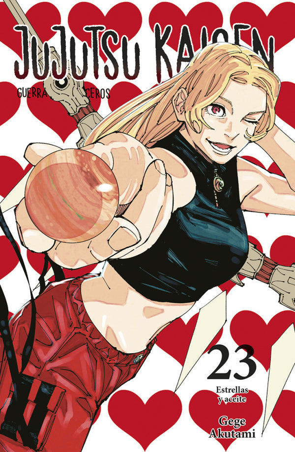 Portada de Jujutsu Kaisen 23 de Gege Akutami, edición en castellano de Norma Editorial