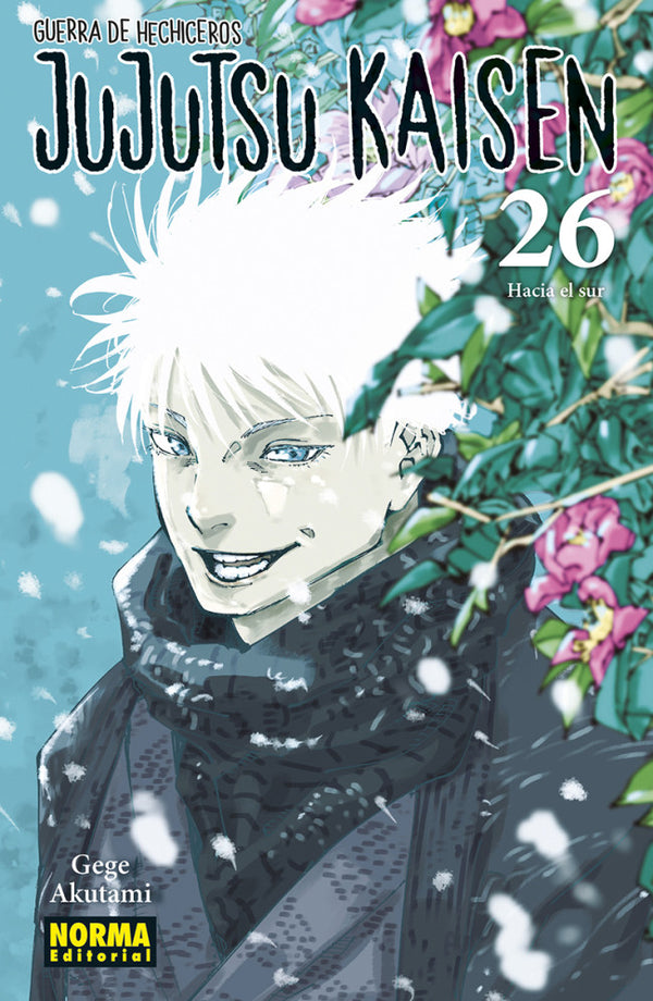Portada de Jujutsu Kaisen 26 de Gege Akutami, edición en castellano de Norma Editorial
