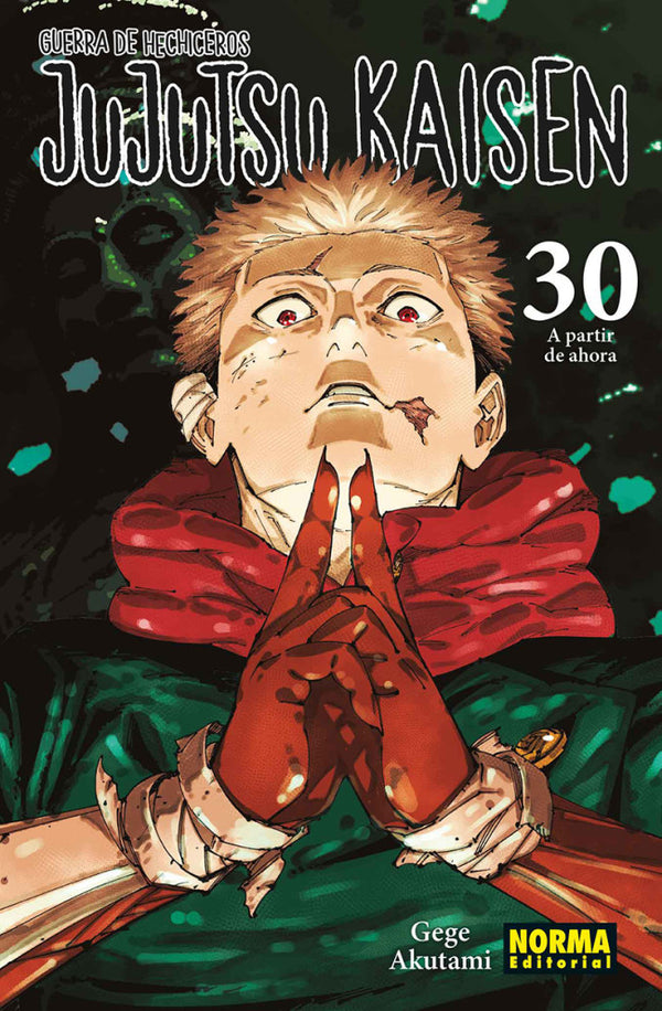 Portada de Jujutsu Kaisen 30 de Gege Akutami, edición en castellano de Norma Editorial