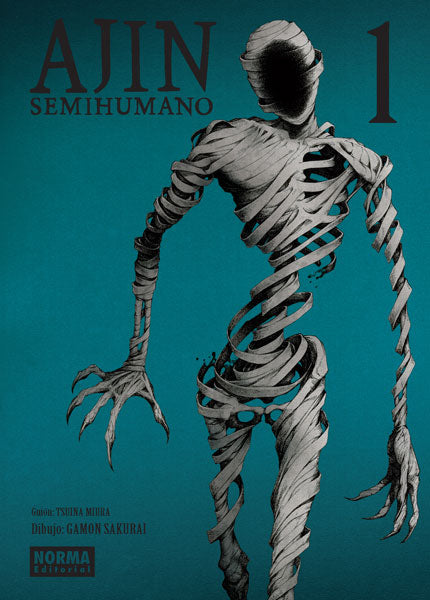 Portada de Ajin tomo 1, Norma Editorial