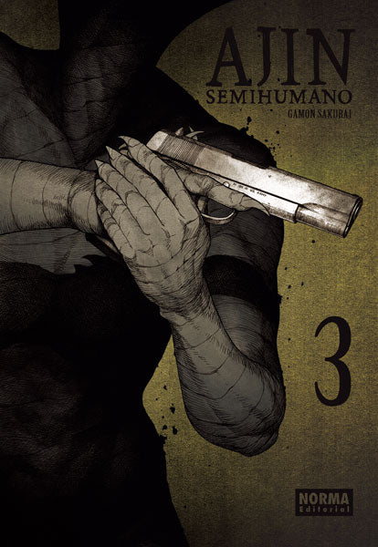 Portada de Ajin tomo 3, Norma Editorial