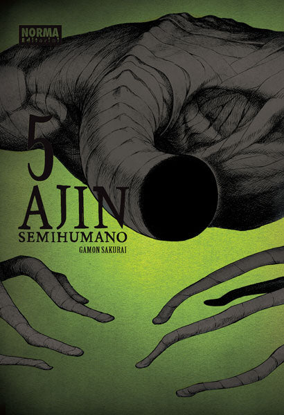 Portada de Ajin tomo 5, Norma Editorial