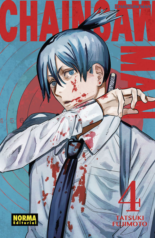 Portada de Chainsaw Man 4 de Tatsuki Fujimoto, edición en castellano de Norma Editorial