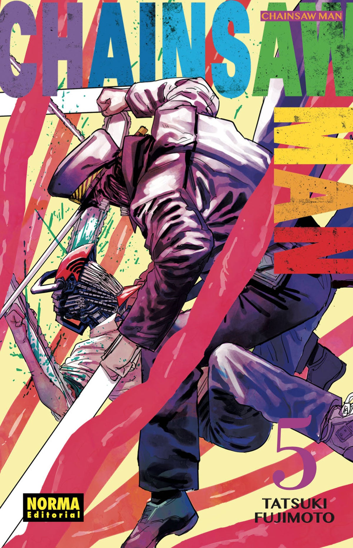 Portada de Chainsaw Man 5 de Tatsuki Fujimoto, edición en castellano de Norma Editorial