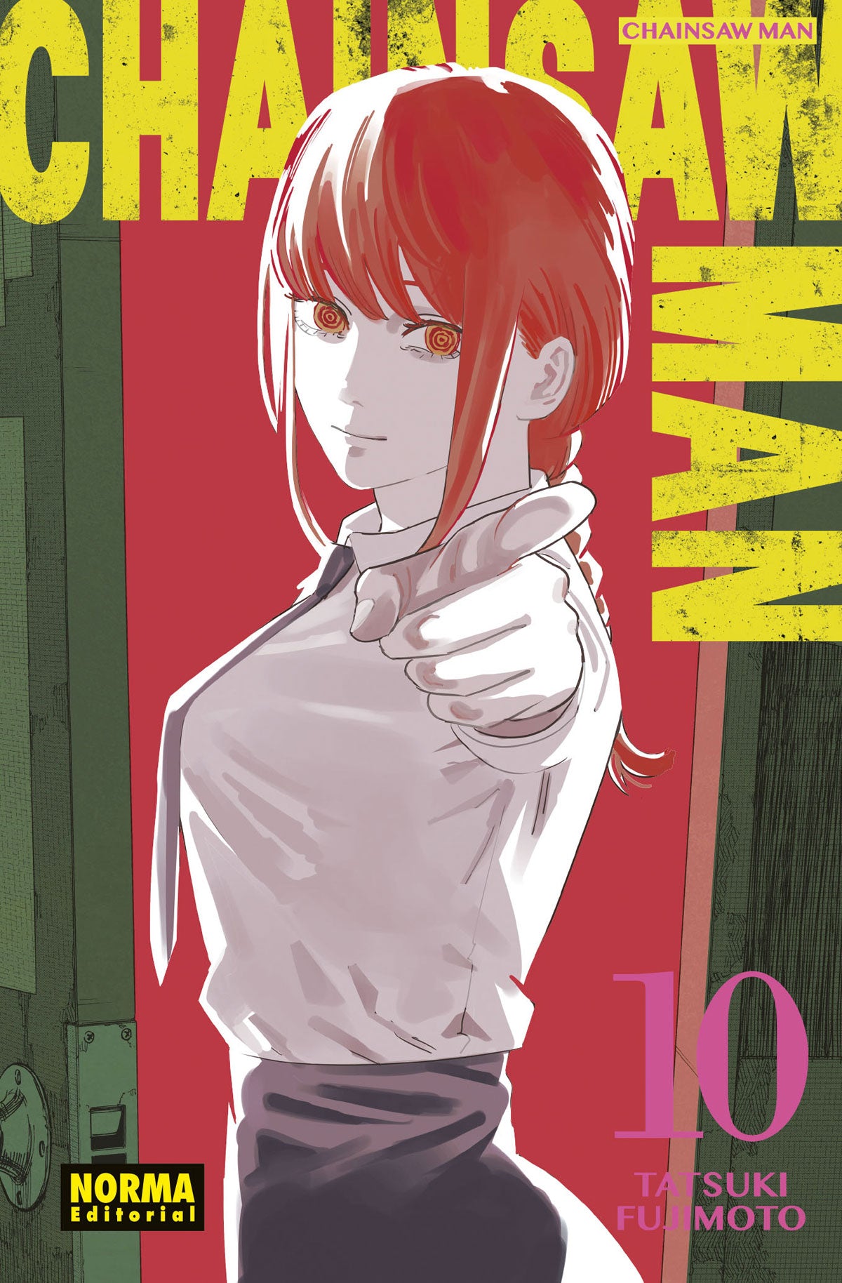 Portada de Chainsaw Man 10 de Tatsuki Fujimoto, edición en castellano de Norma Editorial