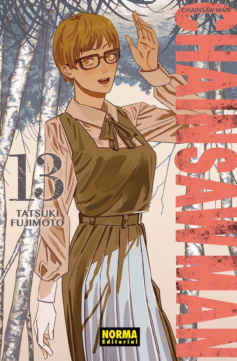 Portada de Chainsaw Man 13 de Tatsuki Fujimoto, edición en castellano de Norma Editorial