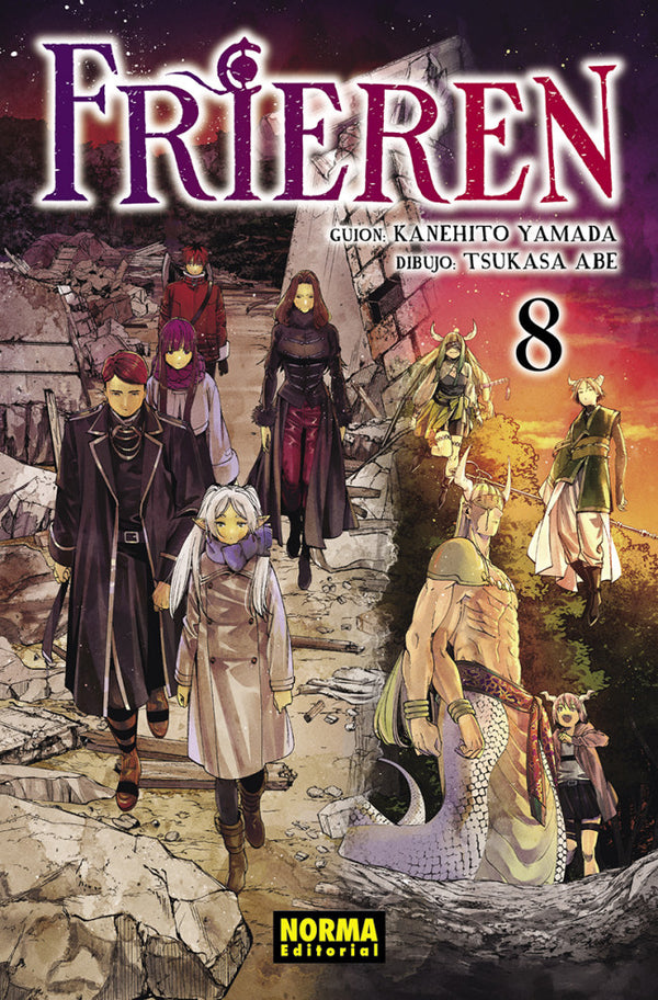 Portada de Frieren 08 en castellano — Norma Editorial