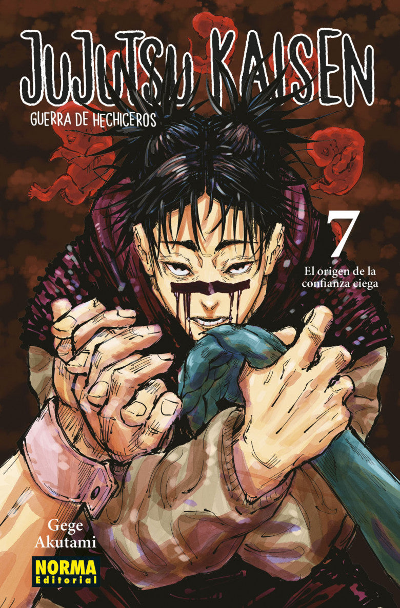 Portada de Jujutsu Kaisen 07 de Gege Akutami, edición en castellano de Norma Editorial