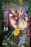 Portada de Jujutsu Kaisen 18 de Gege Akutami, edición en castellano de Norma Editorial