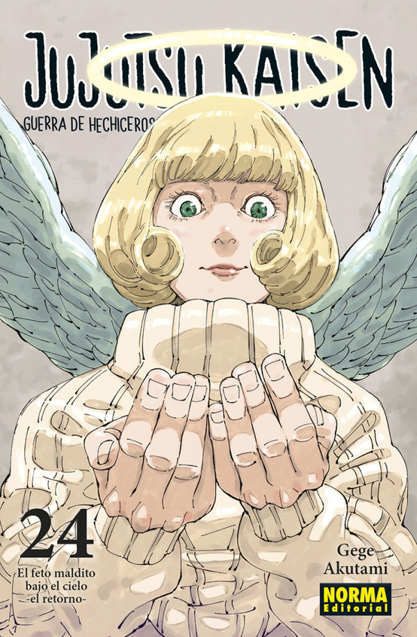 Portada de Jujutsu Kaisen 24 de Gege Akutami, edición en castellano de Norma Editorial