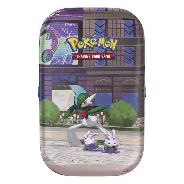 Mini lata Pokémon TCG Ciudad Luminalia: Gallade y Goomy