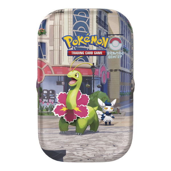 Mini lata Pokémon TCG Ciudad Luminalia: Meganium y Meowstic