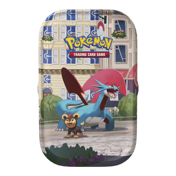 Mini lata Pokémon TCG Ciudad Luminalia: Salamence y Litleo