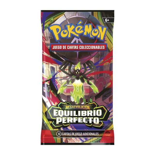 Sobre individual Pokémon TCG Megaevolución Equilibrio Perfecto en español. Ilustración de ejemplo.